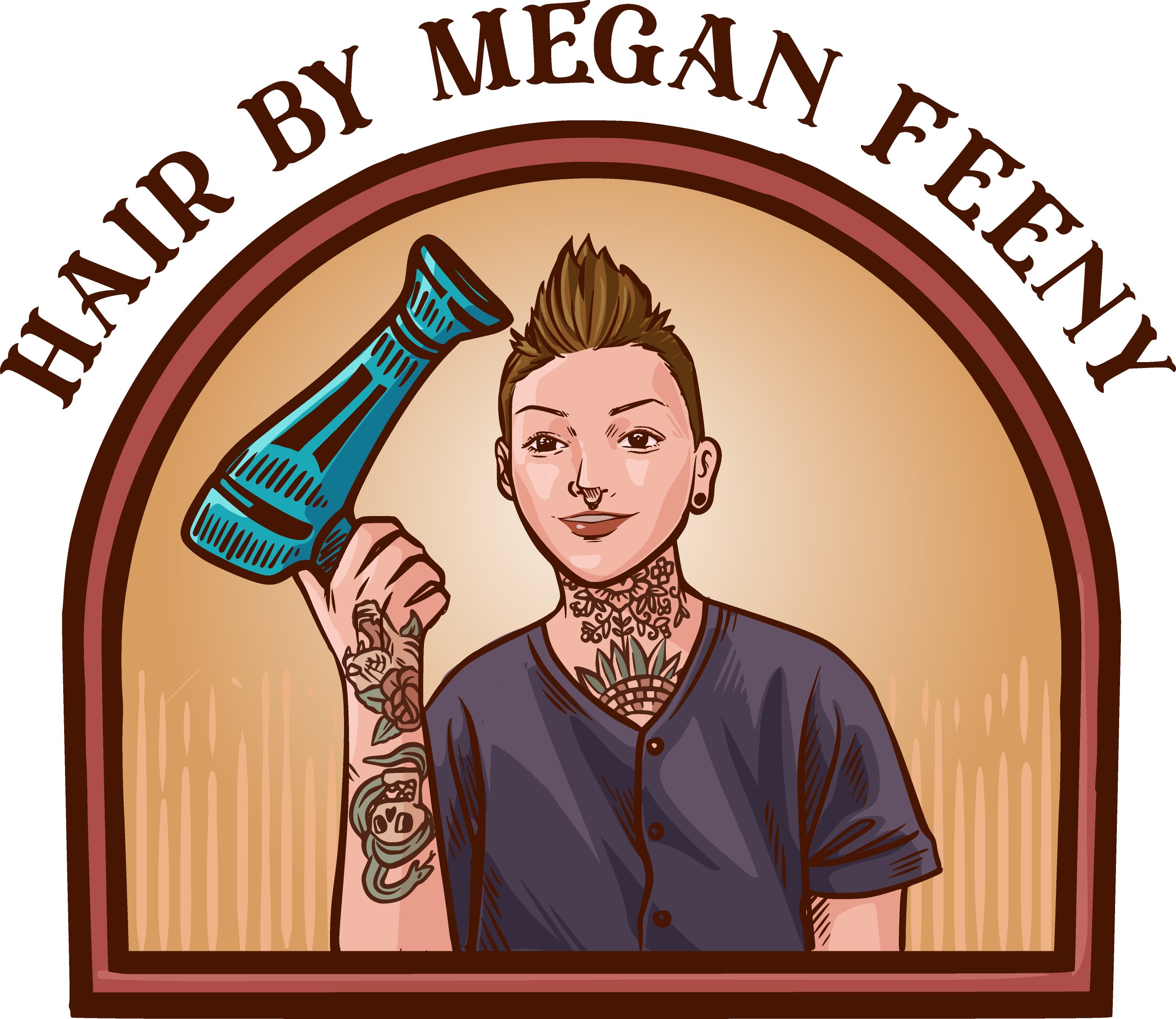 Hair by Megan Feeny logo